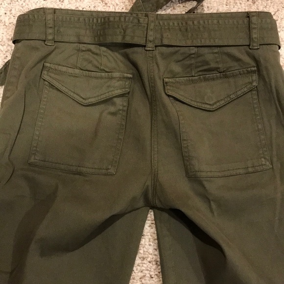 LOFT Cropped Tie Waist Chinos in Marisa Fit - Picture 4 of 6